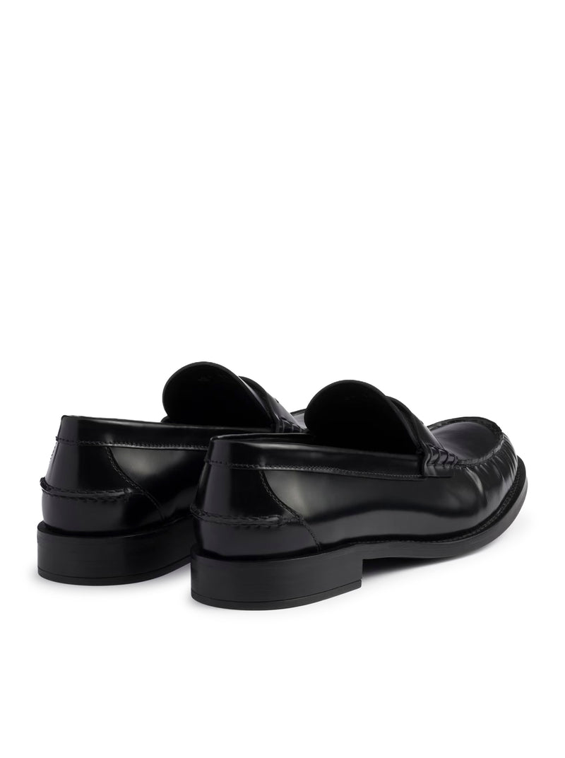 BRUSHED LEATHER LOAFERS