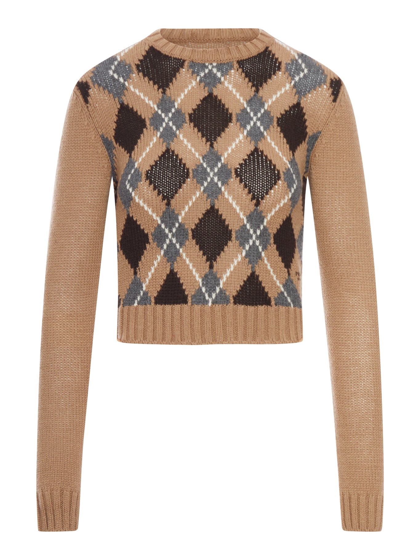 CASHMERE SWEATER WITH GEOMETRIC PATTERN