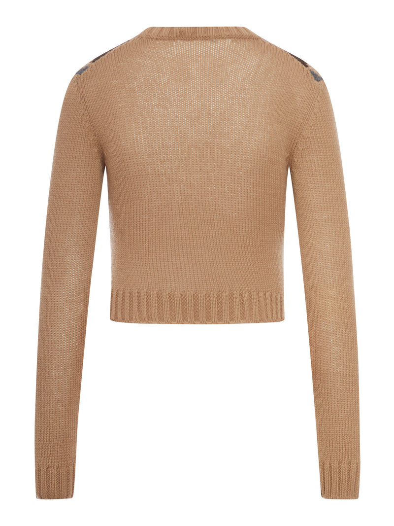 CASHMERE SWEATER WITH GEOMETRIC PATTERN
