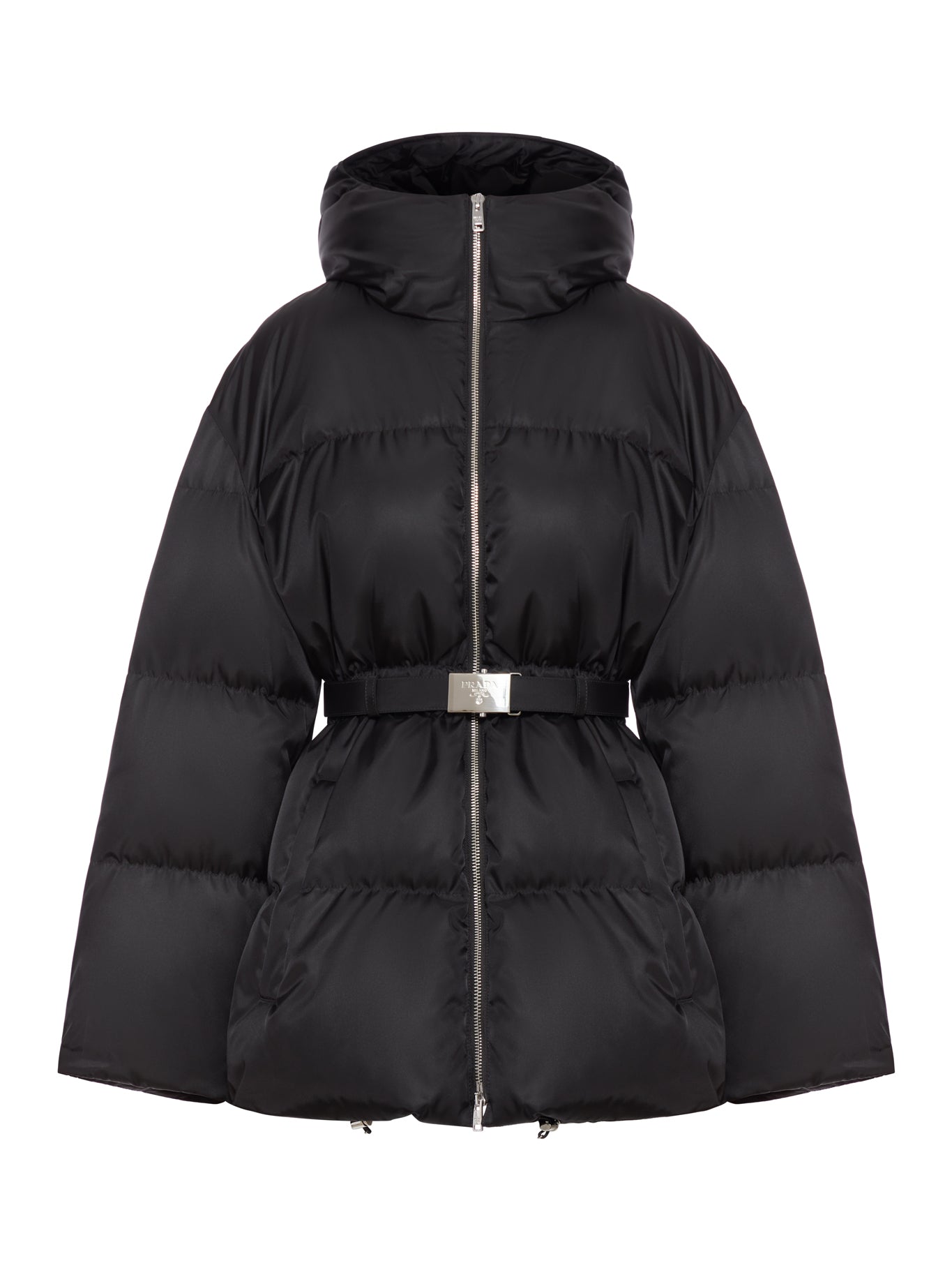 LONG DOWN JACKET WITH WAIST BELT