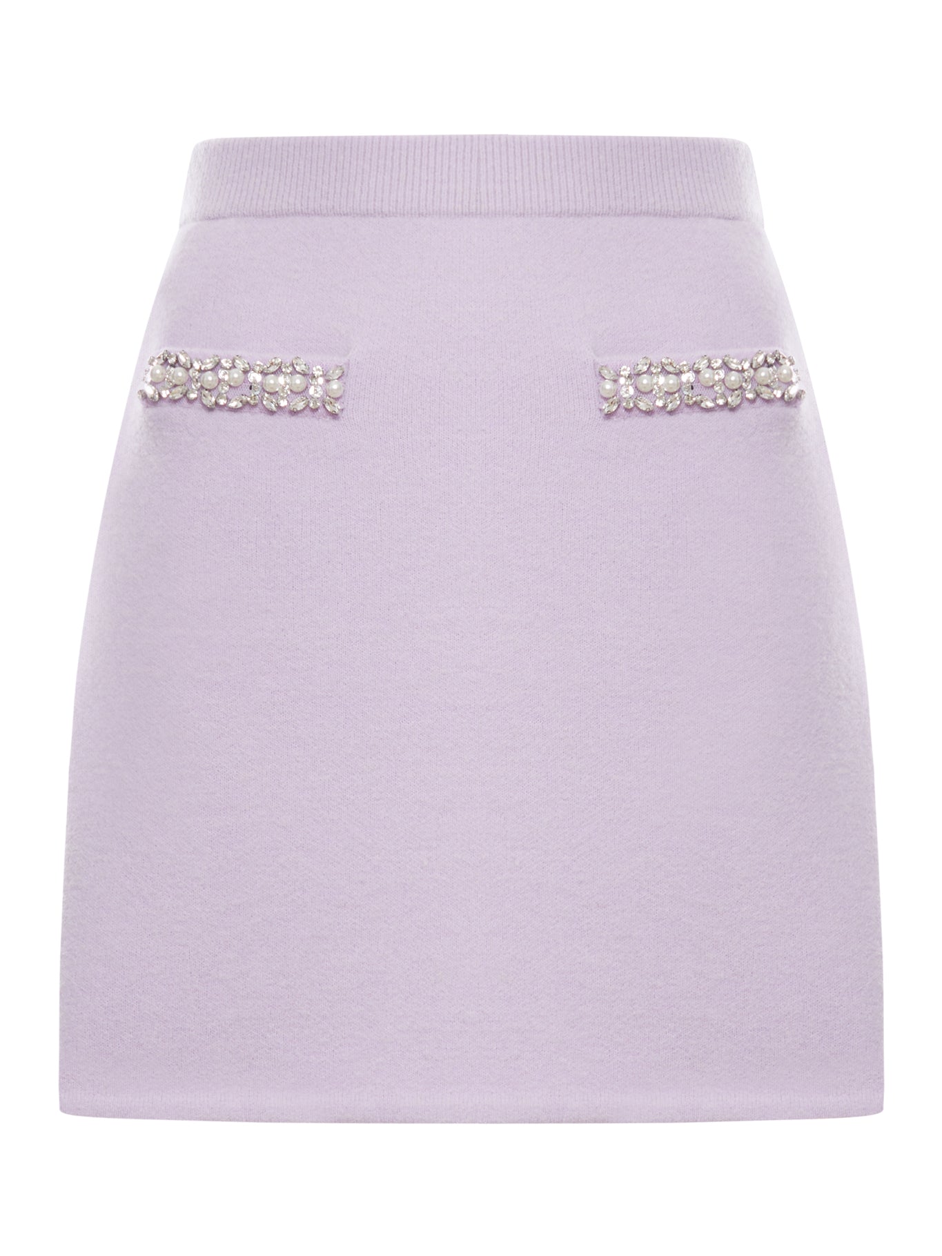 SKIRT WITH CRYSTAL FINISHES