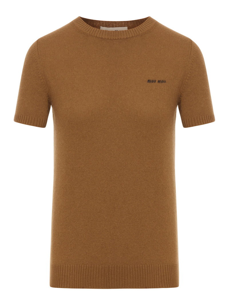 CASHMERE SHORT SLEEVE SWEATER