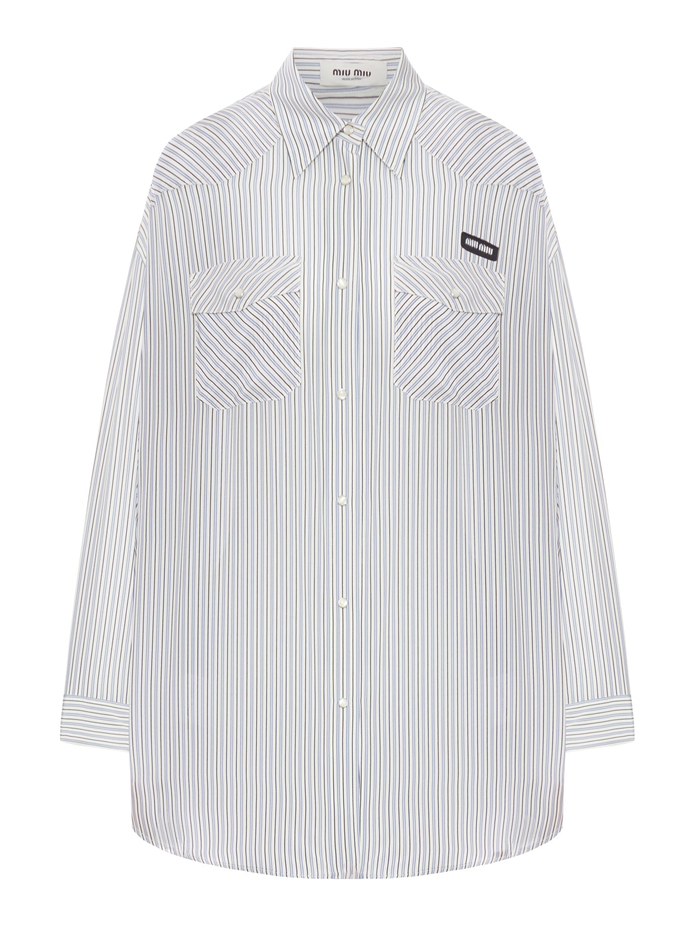 STRIPED POPLIN SHIRT