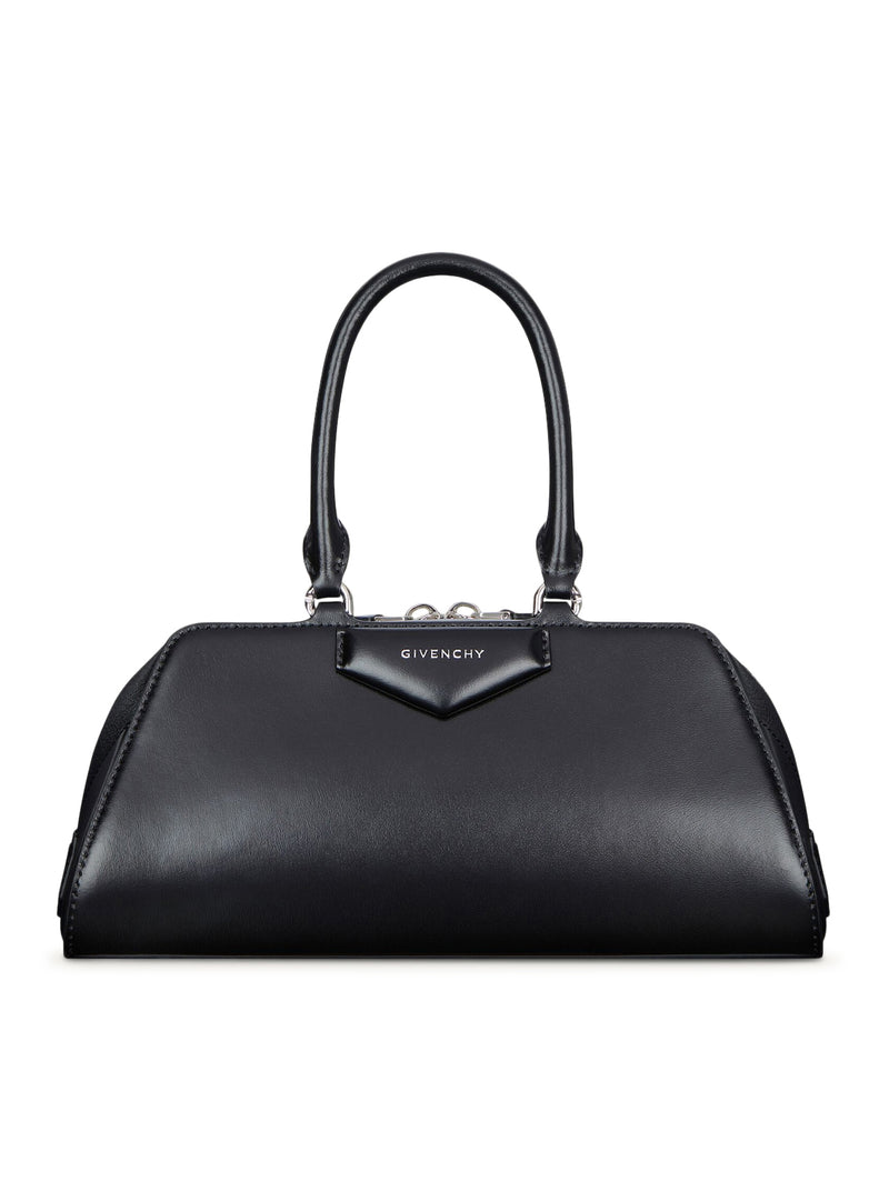 ANTIGONA EAST-WEST SMALL LEATHER BOX BAG