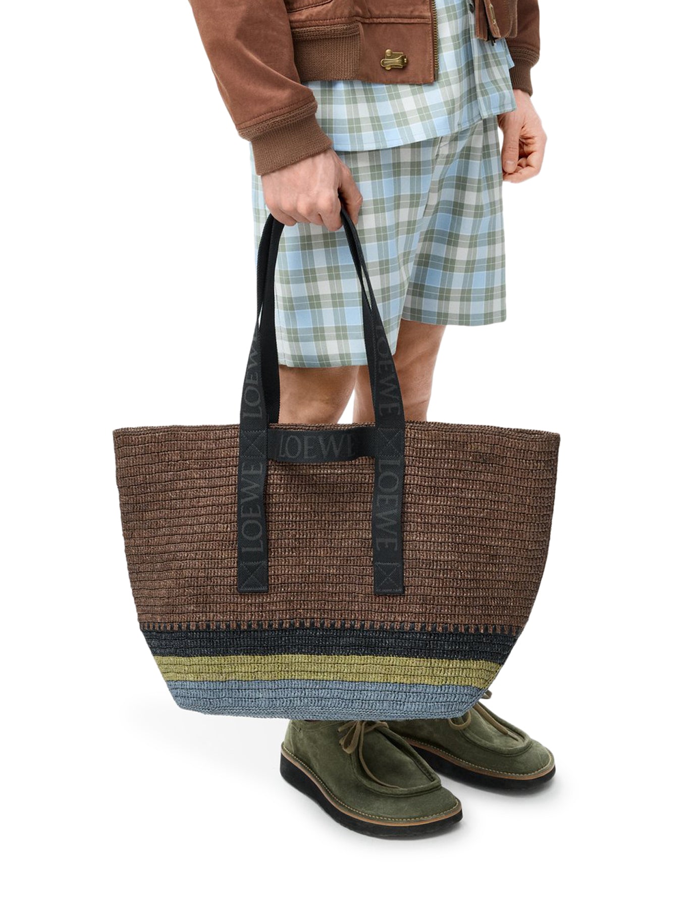 RAFFIA FOLD SHOPPER