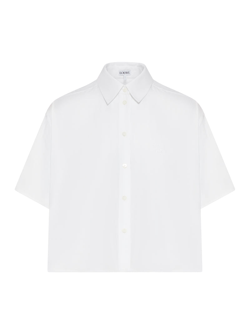 SHORTS SLEEVE TRAPEZE SHIRT IN COTTON