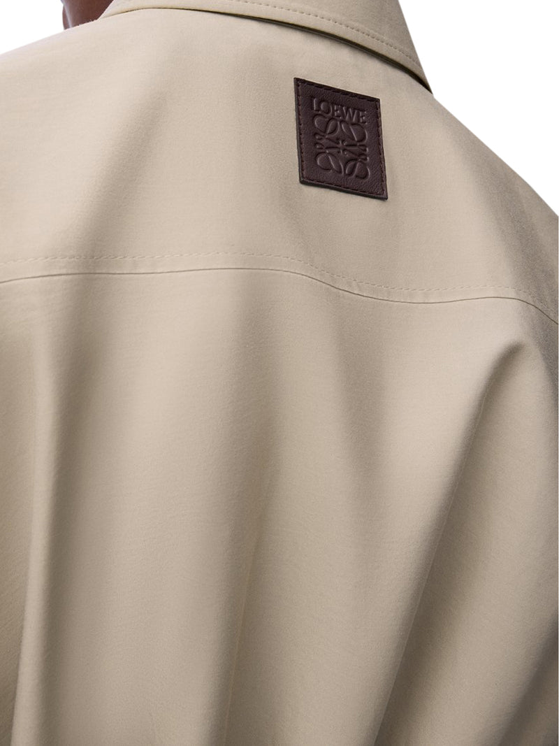 COTTON AND SILK BALLOON SKIRT DRESS