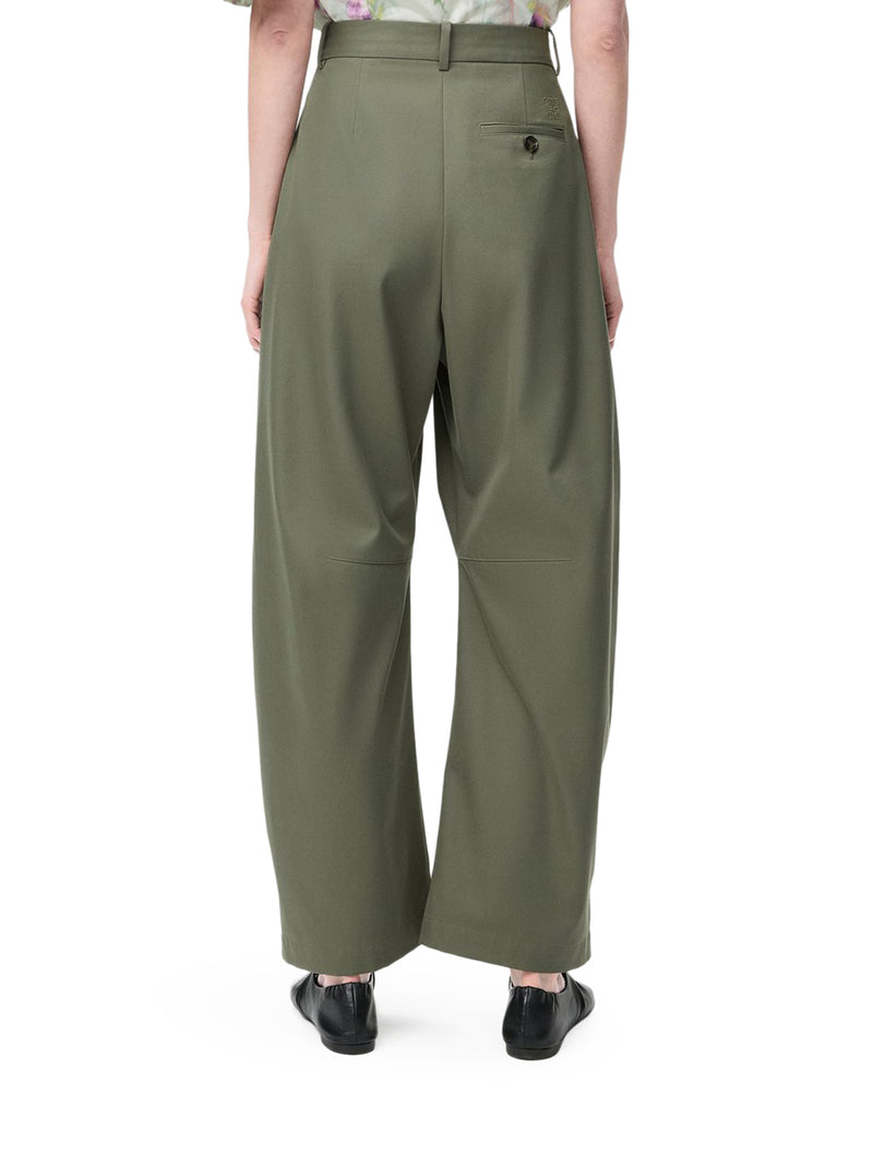 BARREL COTTON AND SILK TROUSERS