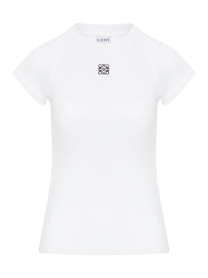 SLIM FIT COTTON T-SHIRT WITH ANAGRAM