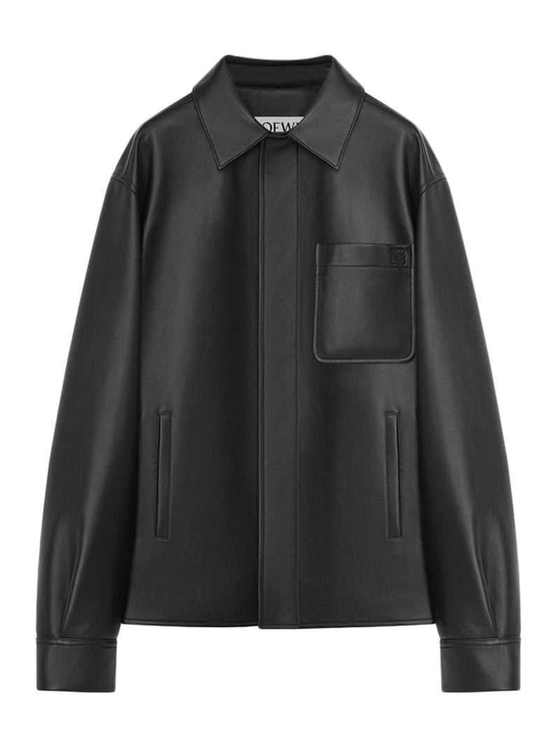 OVERSHIRT IN NAPPA LAMBSKIN