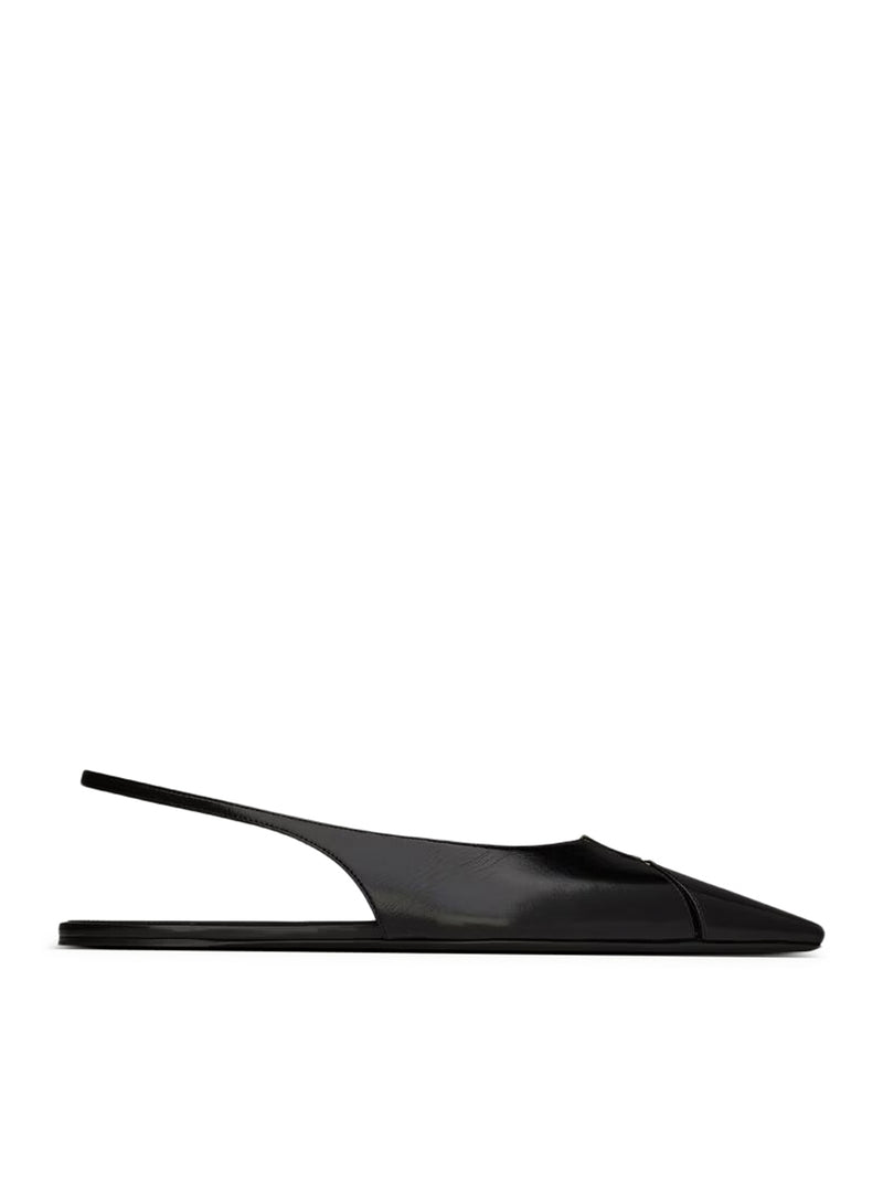 BABYLONE LEATHER BALLERINAS