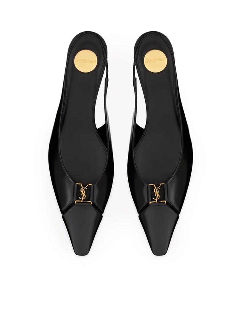 BABYLONE LEATHER BALLERINAS