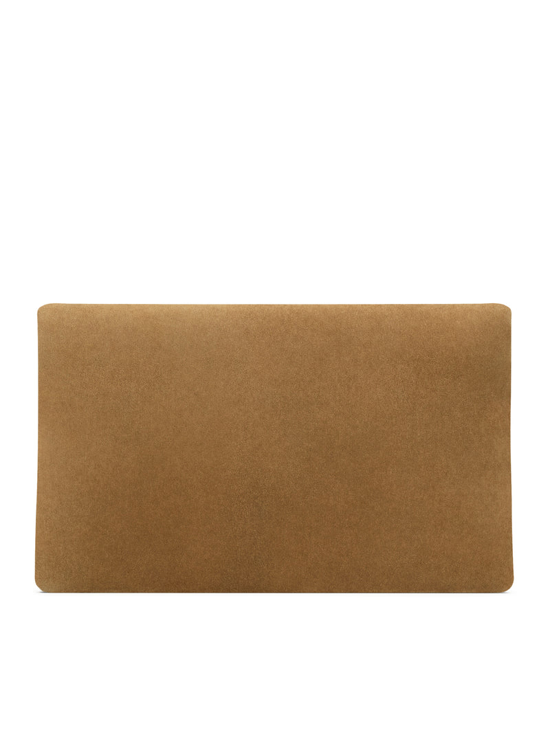 LARGE CASSANDRE ENVELOPE CLUTCH IN SUEDE
