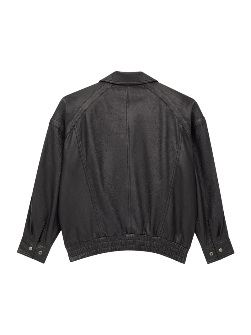 BALLOON LAMBSKIN BOMBER