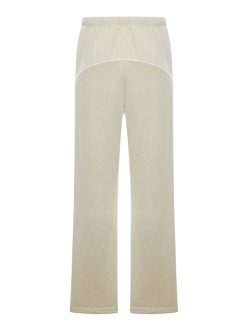 RELAXED FLEECE TRACKPANTS WITH PIPING
