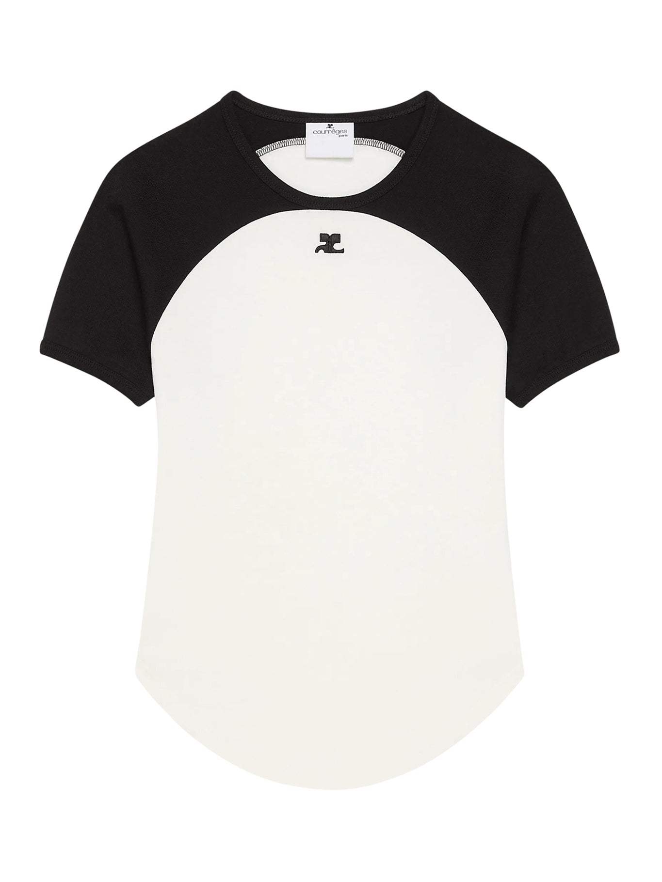 COTTON T-SHIRT WITH CONTRASTING CIRCLE