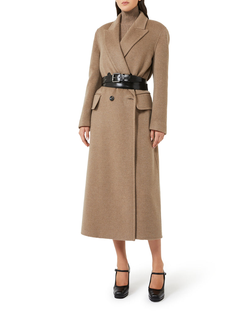 LONG DOUBLE-BREASTED CASHMERE COAT