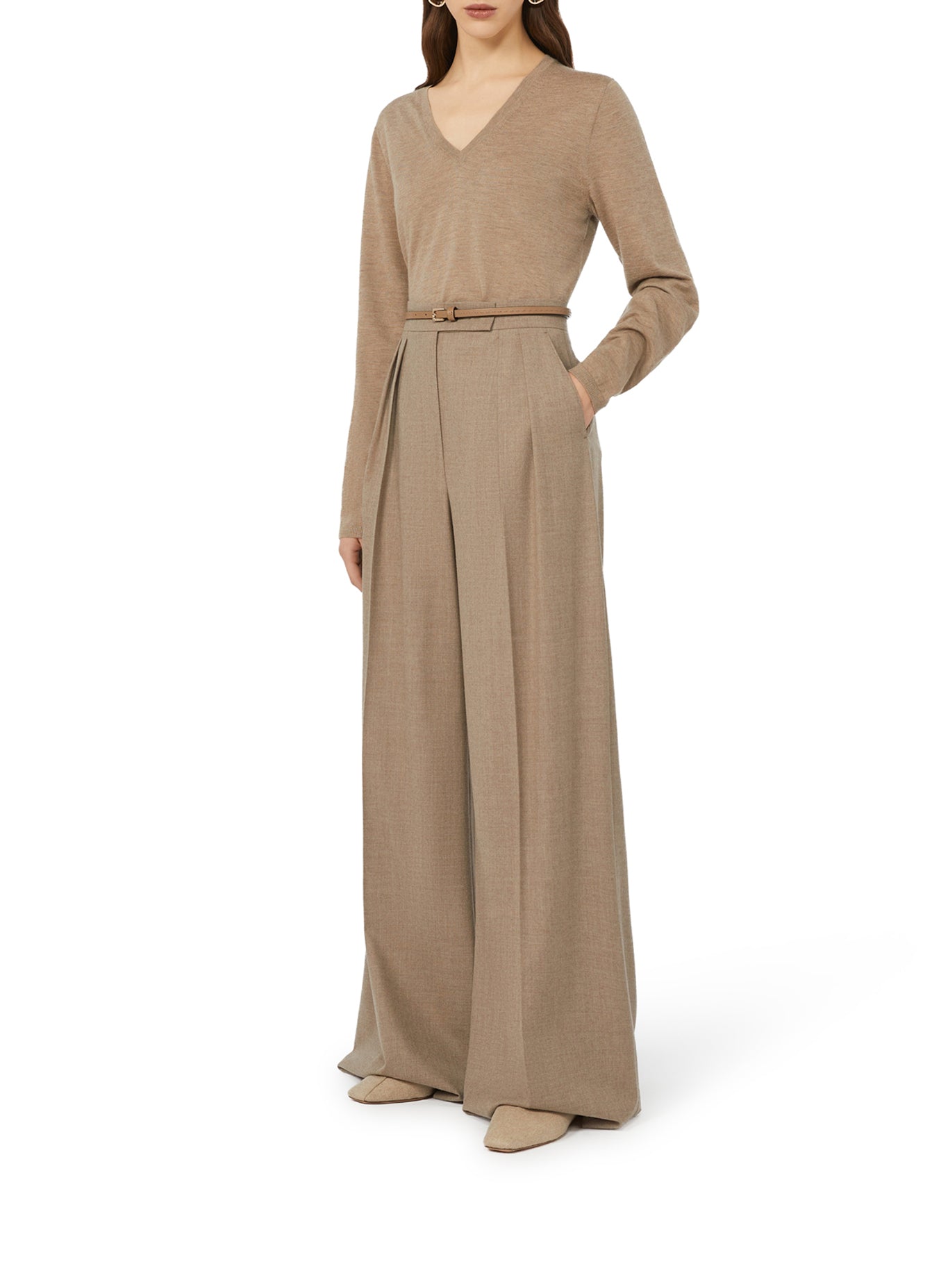 LINCE SWEATER IN SATINED CASHMERE YARN