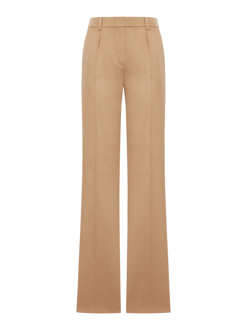 TAILORED CHARCOAL LEATHER TROUSERS