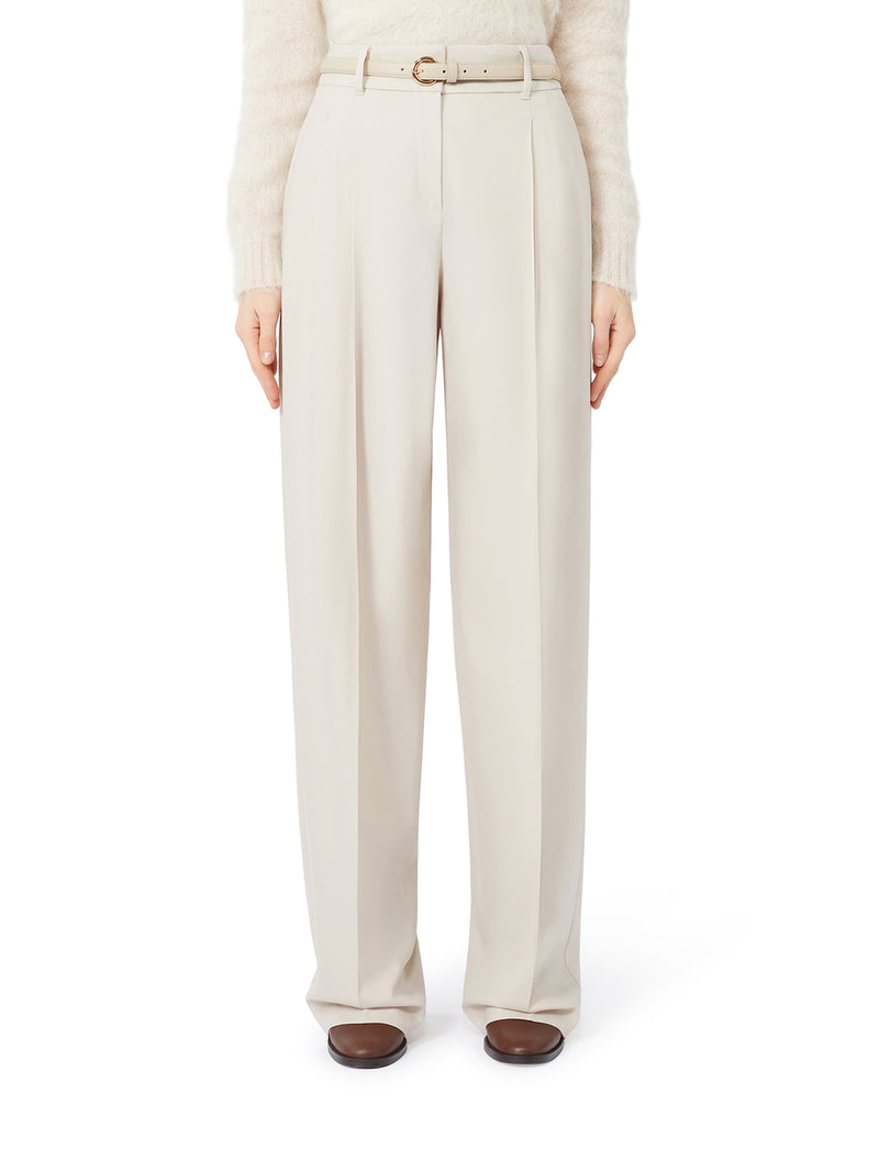 WOOL TASSEL ENTRY TROUSERS