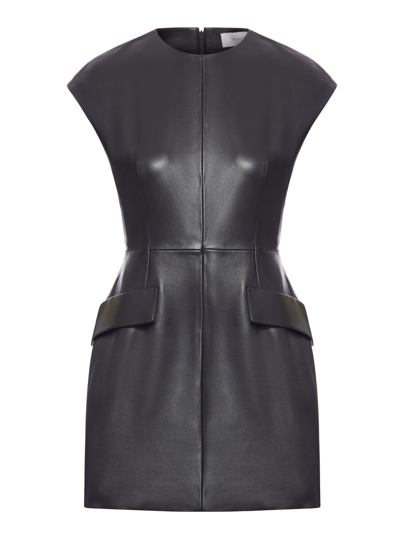 SLEEVELESS NAPPA DRESS