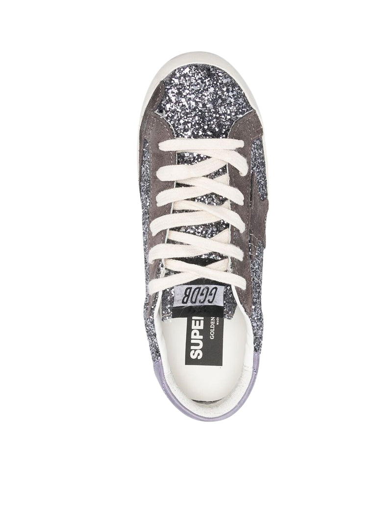 SUPER-STAR SNEAKERS WITH GLITTER
