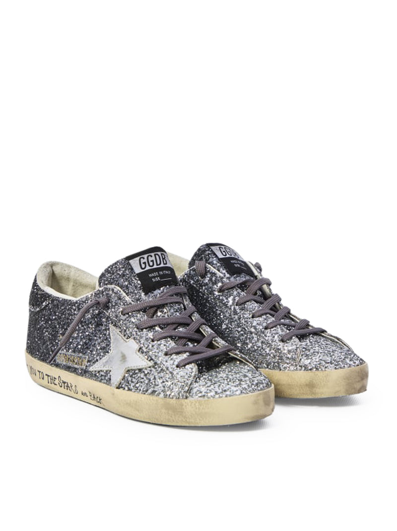 SUPER-STAR SNEAKERS WITH GLITTER