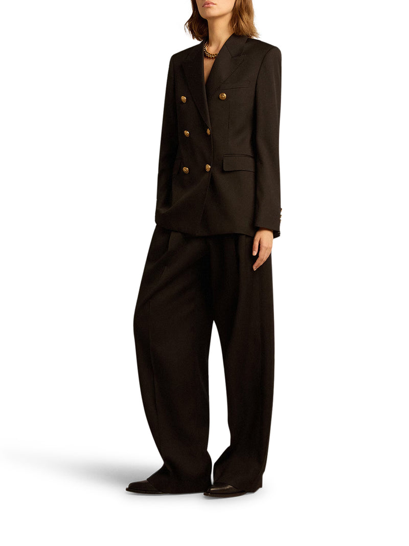 WOMEN`S WOOL GABARDINE TROUSERS