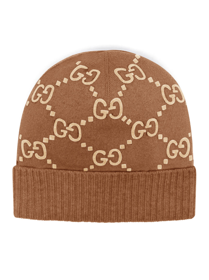 GG CASHMERE JACQUARD HAT