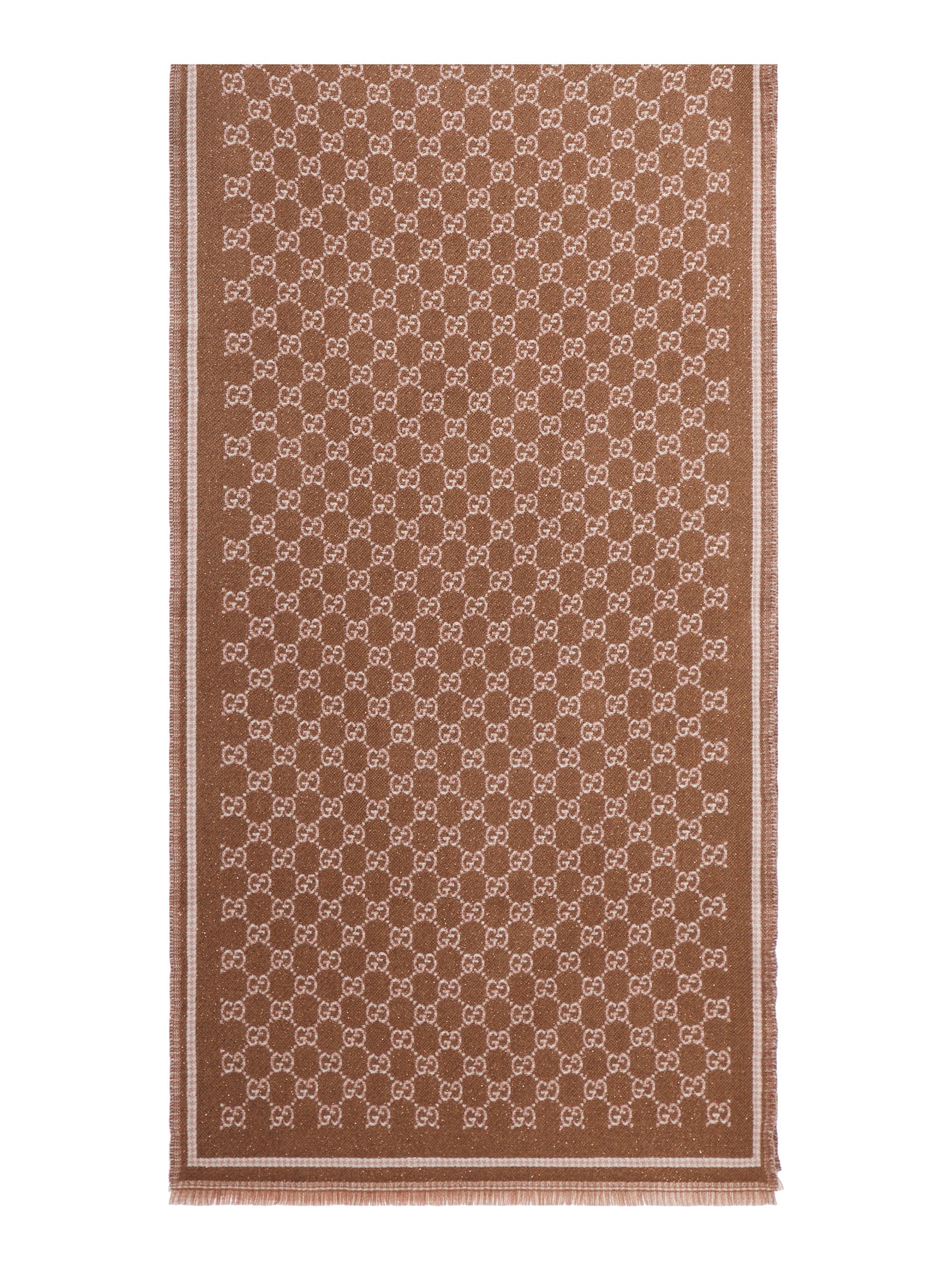 DOUBLE SIDE "GG" WOOL SCARF