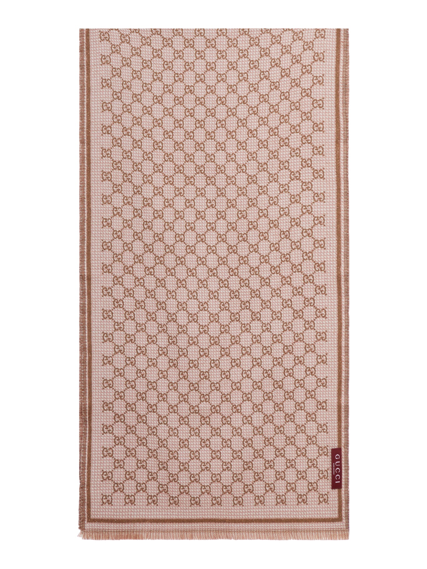 DOUBLE SIDE "GG" WOOL SCARF