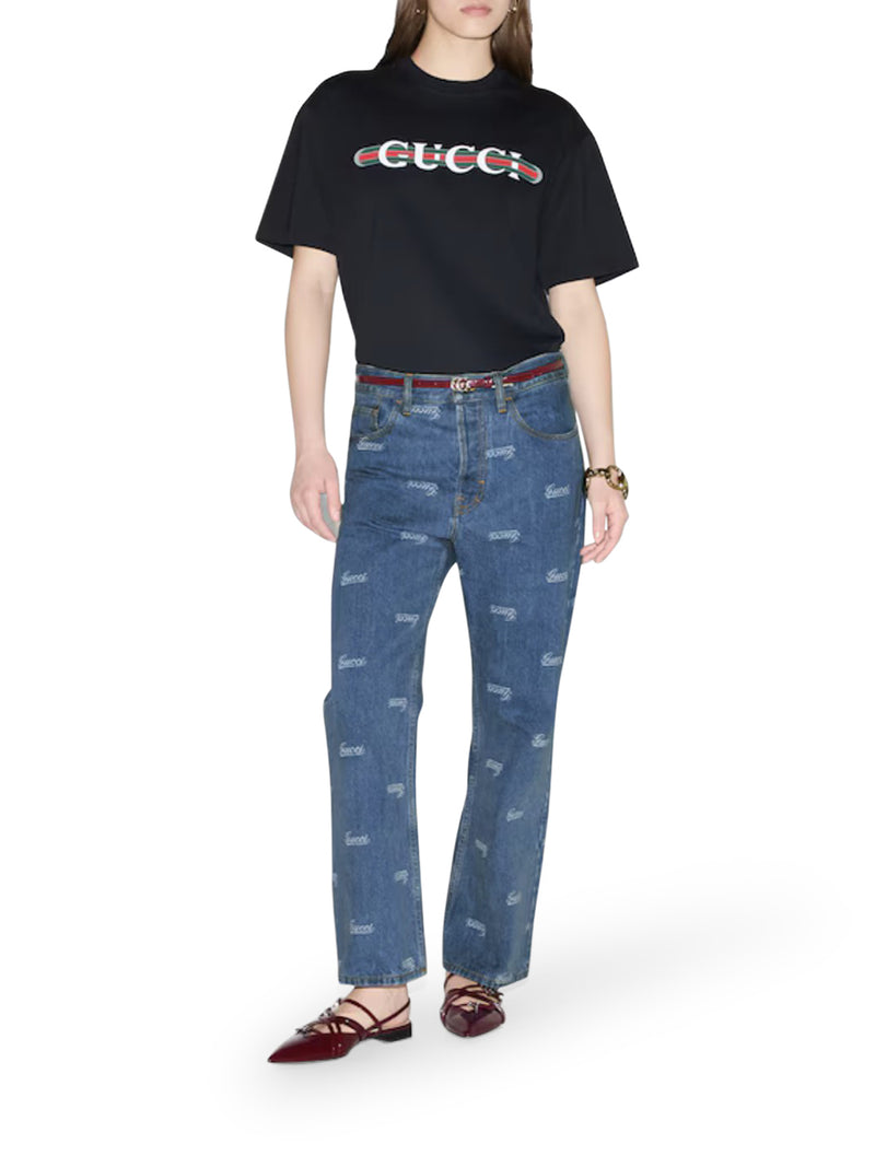 PRINTED COTTON JERSEY T-SHIRT