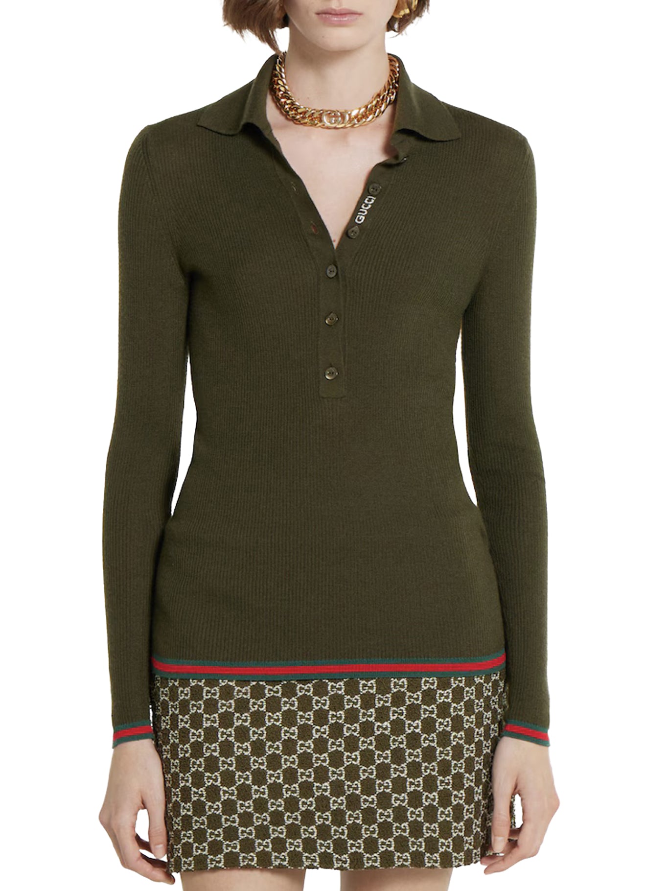 CASHMERE AND SILK POLO