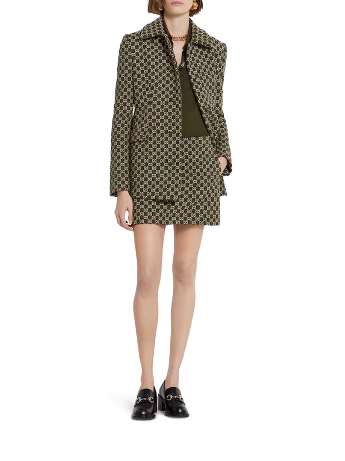 MINI SKIRT IN GG BOUCLÉ COTTON