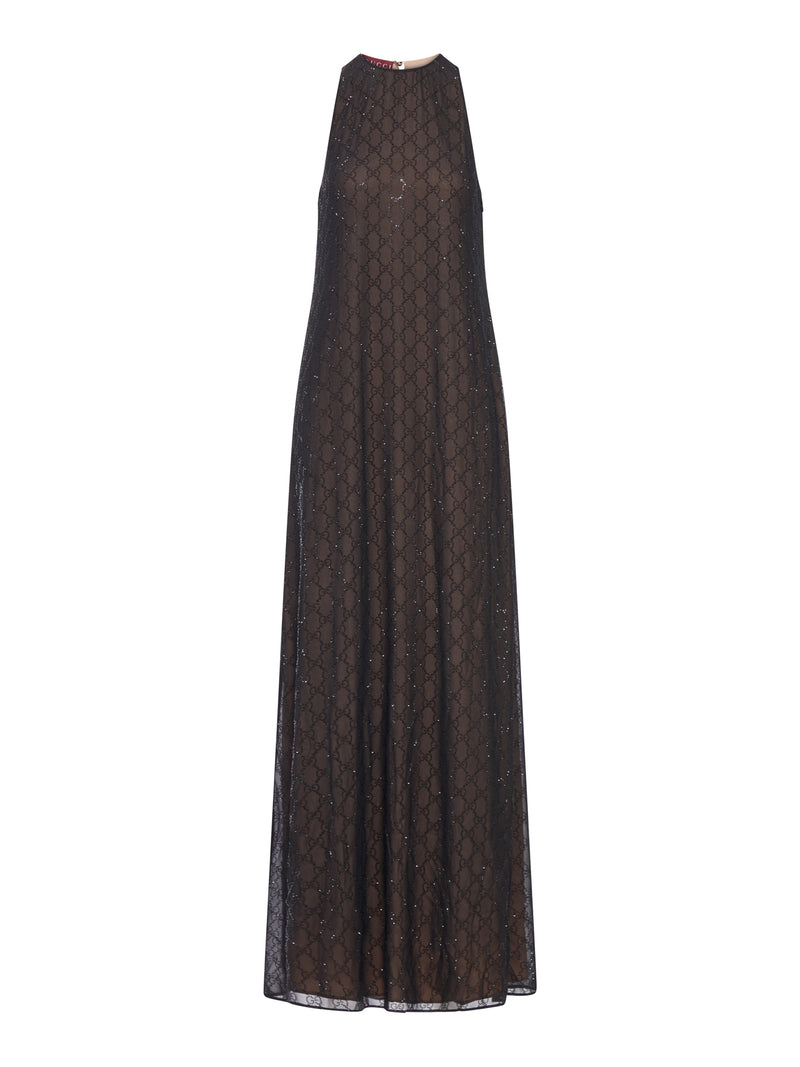 SILK GEORGETTE DRESS WITH 