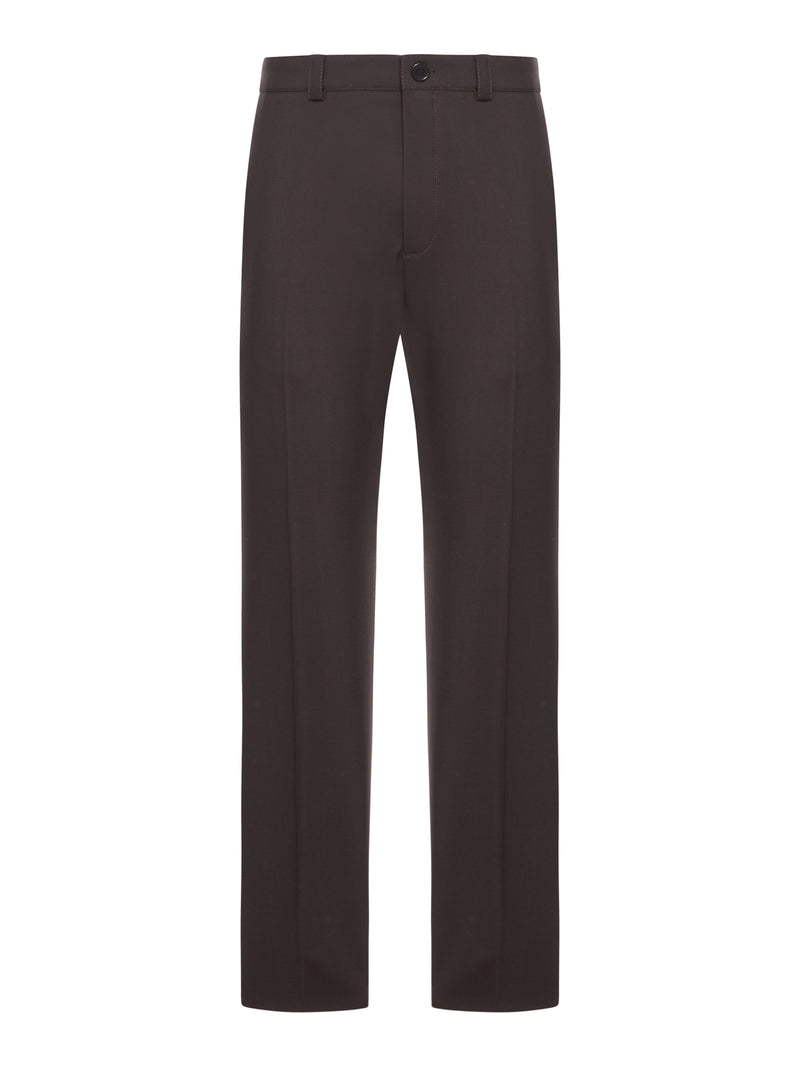 TAILORED WOOL GABARDINE TROUSERS