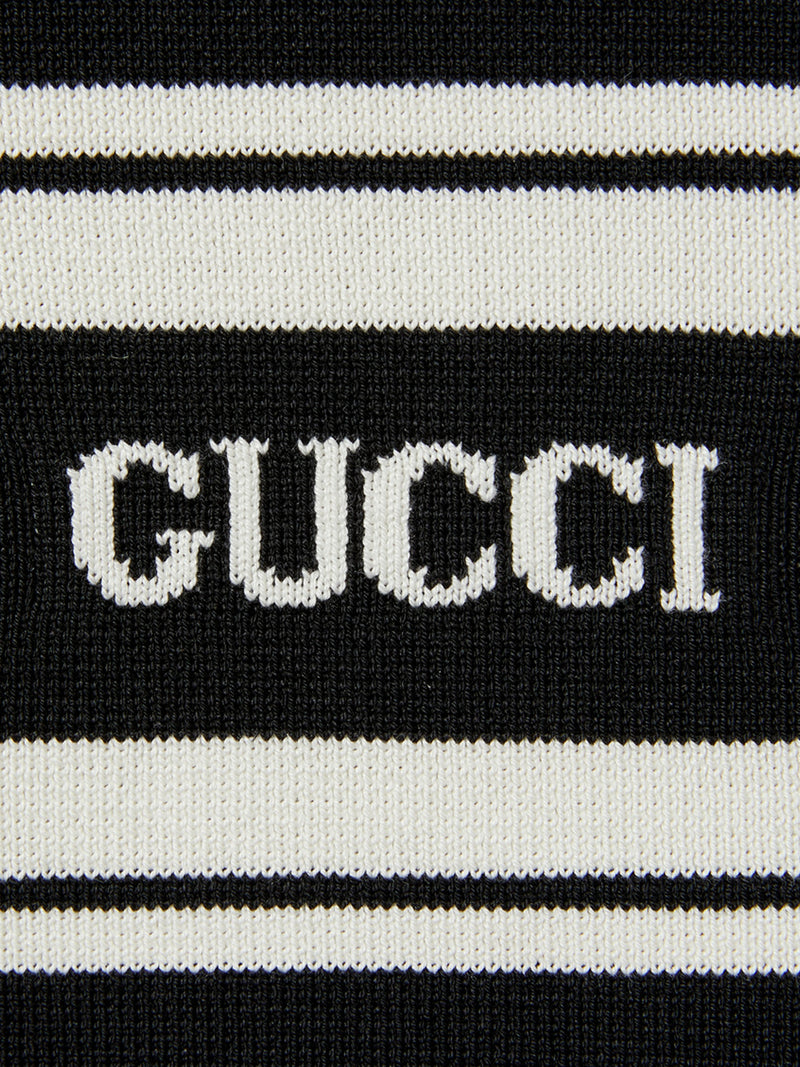 SILK AND COTTON SWEATER WITH INTARSIA