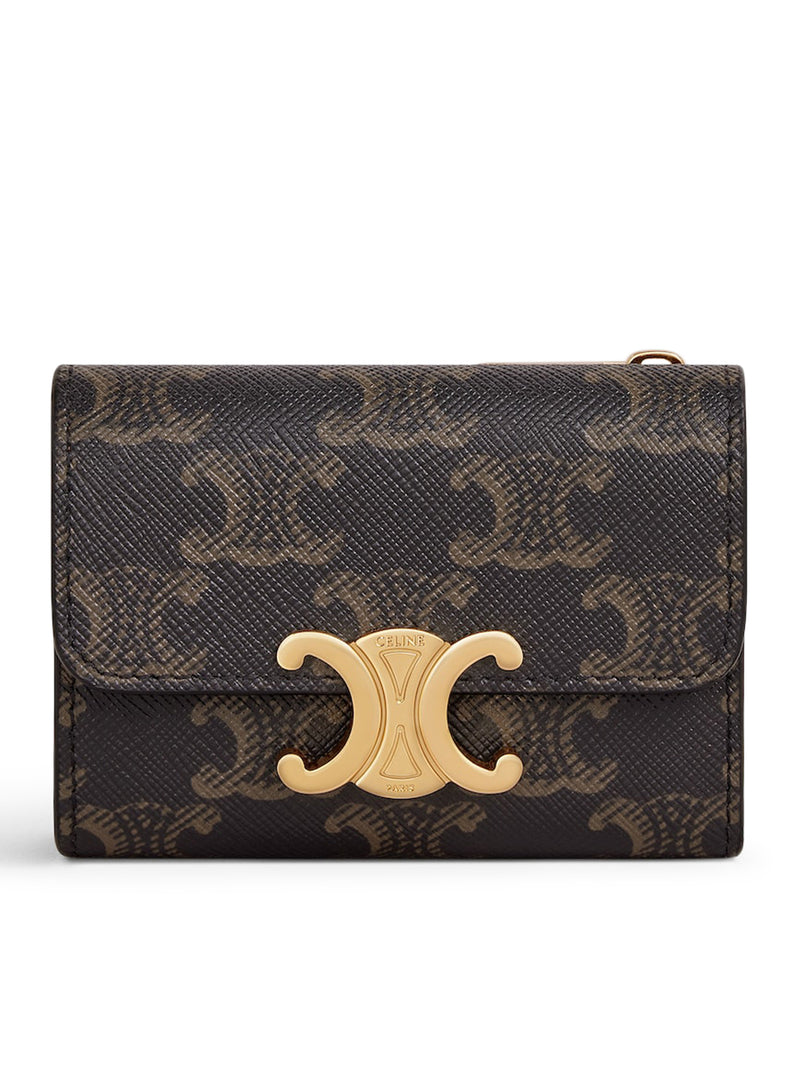 COMPACT CANVAS WALLET WITH COIN PURSE