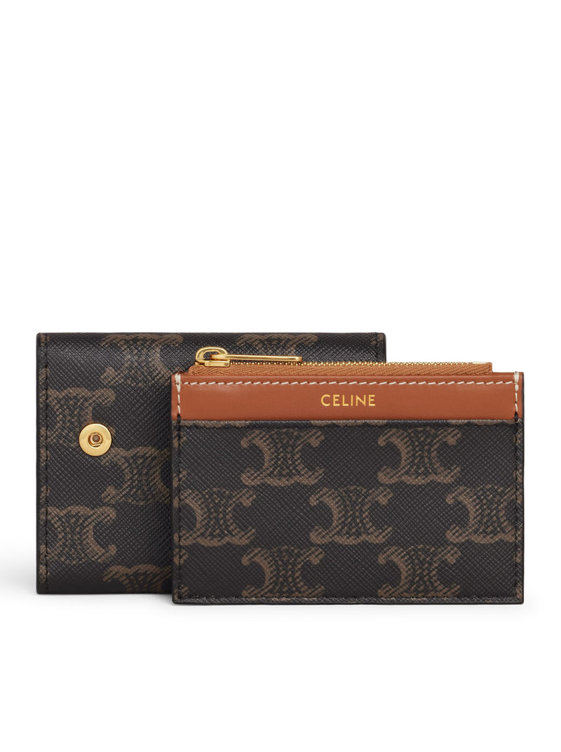 COMPACT CANVAS WALLET WITH COIN PURSE