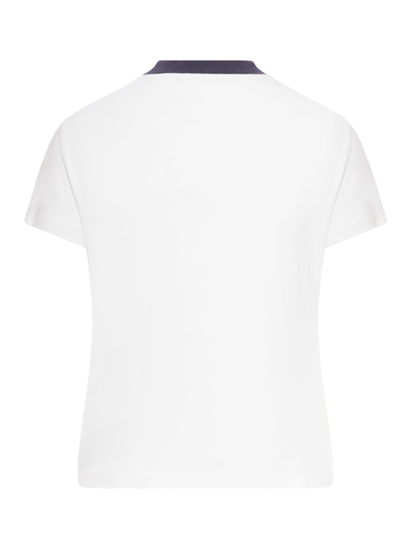 FITTED T-SHIRT WITH EMB LOGO