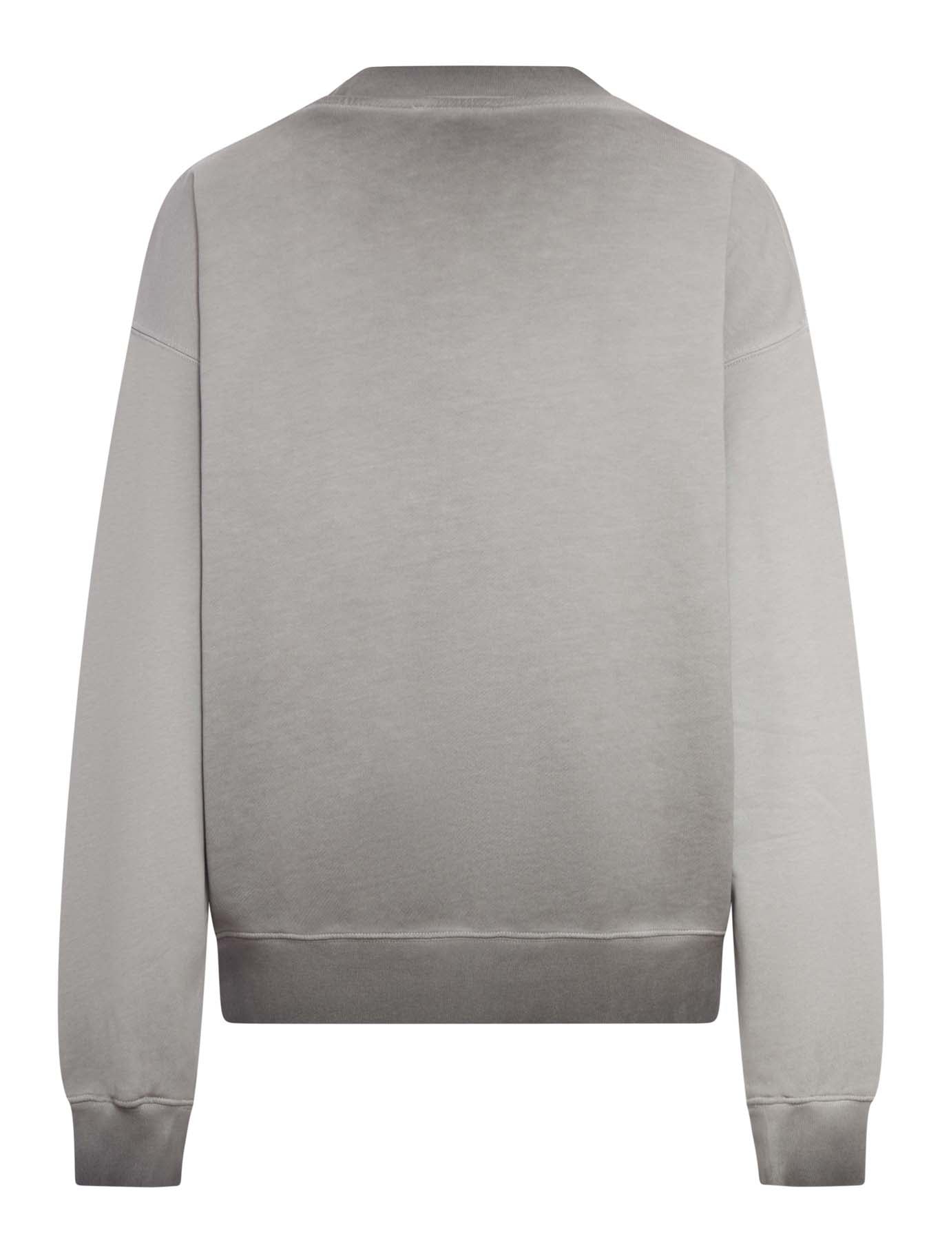 CREW NECK COTTON SWEATSHIRT WITH DEGRADED EFFECT