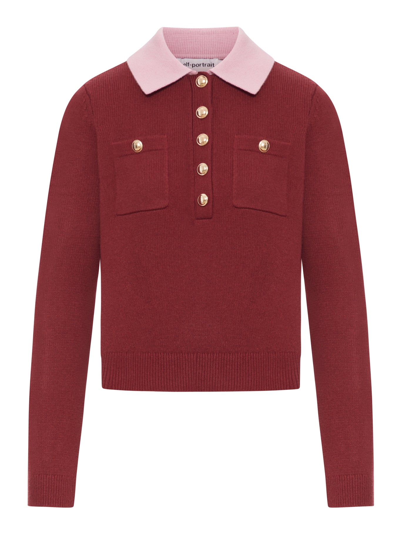 SWEATER WITH CLASSIC CONTRAST COLLAR