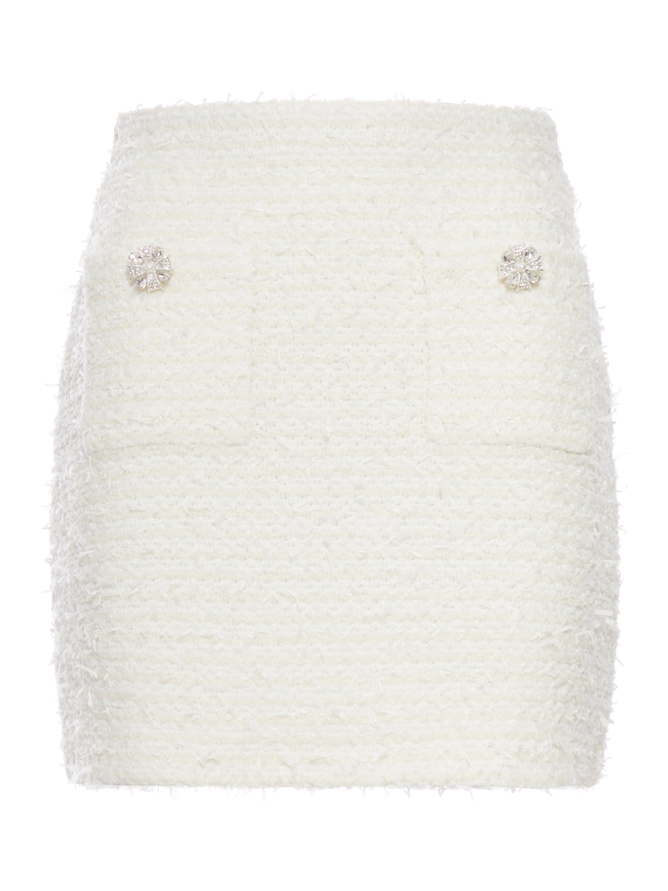 TEXTURED KNIT MINI SKIRT