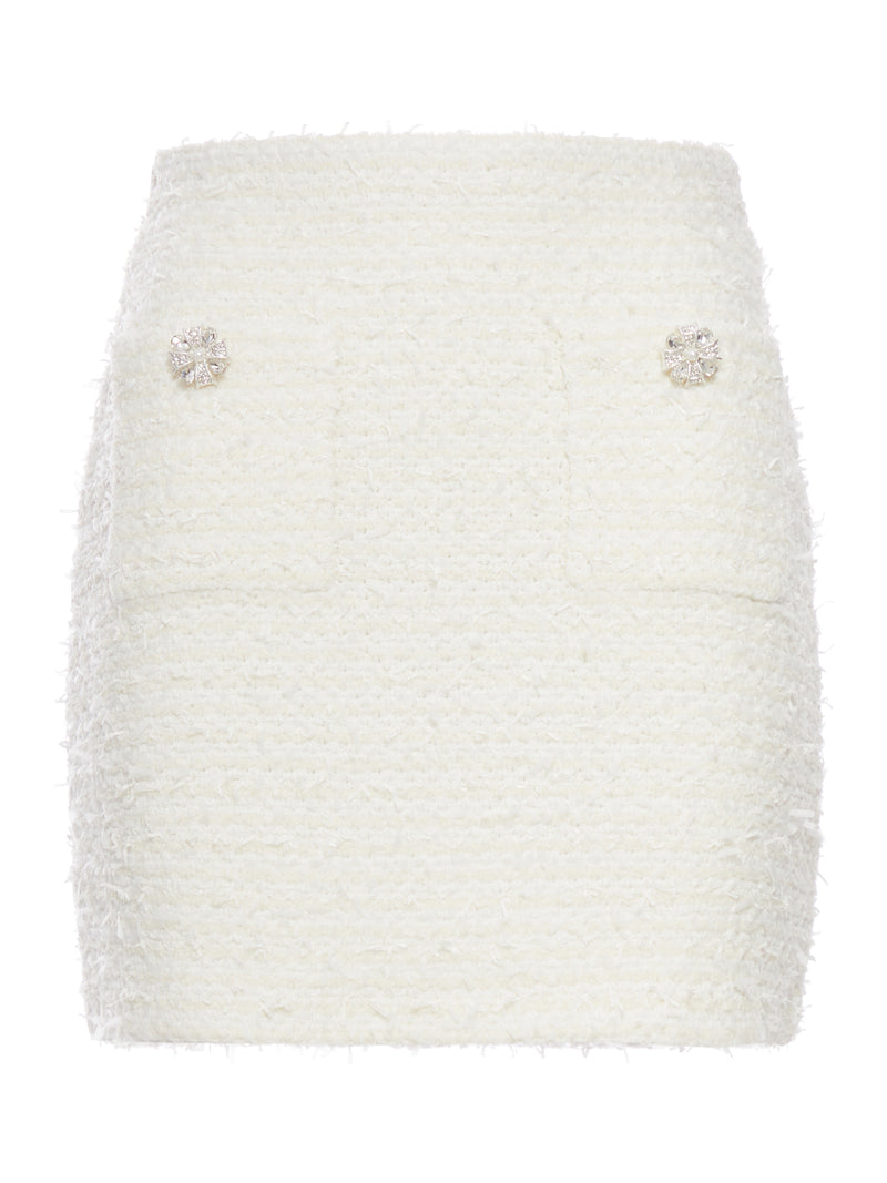 TEXTURED KNIT MINI SKIRT