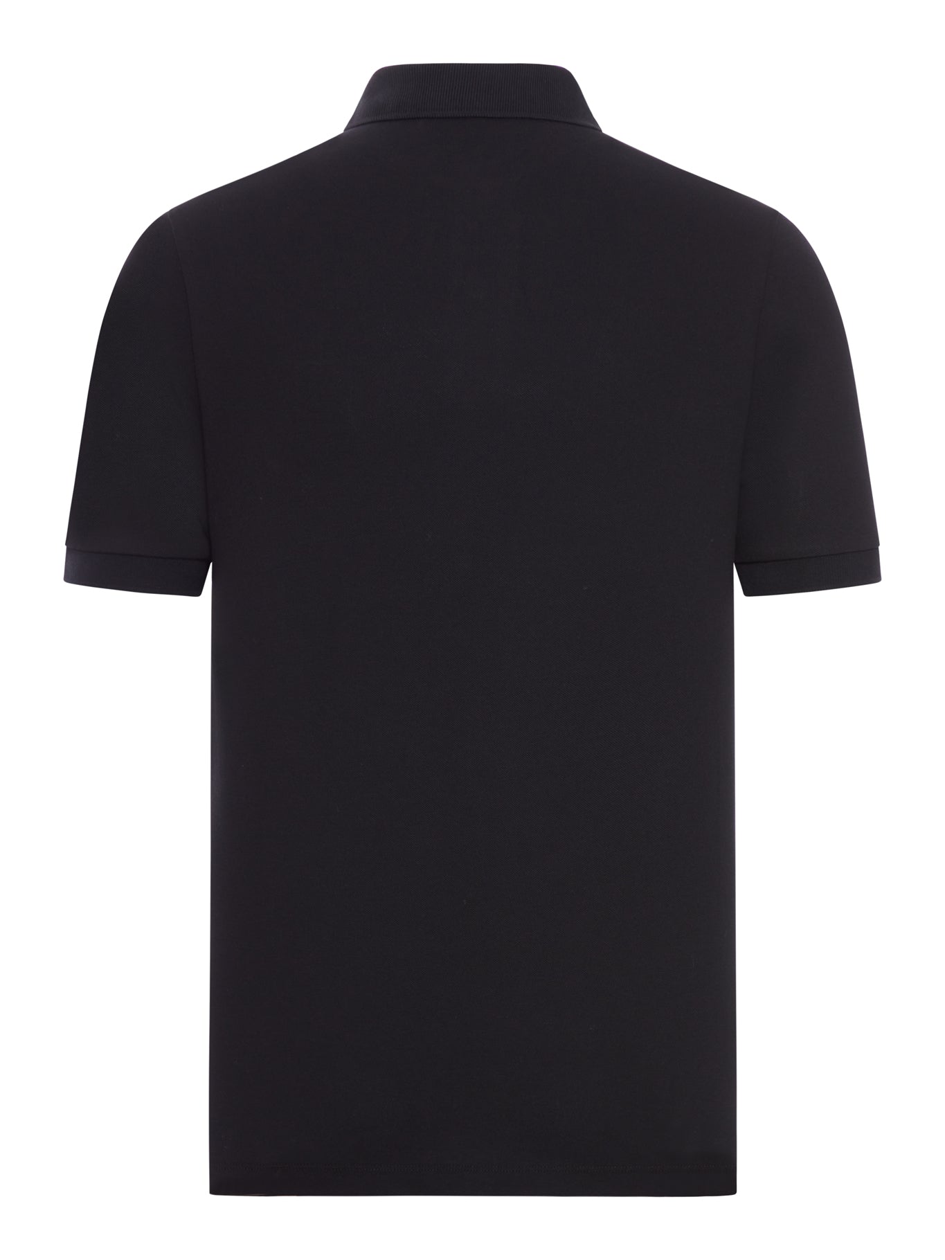 COTTON POLO WITH LOGO PATCH