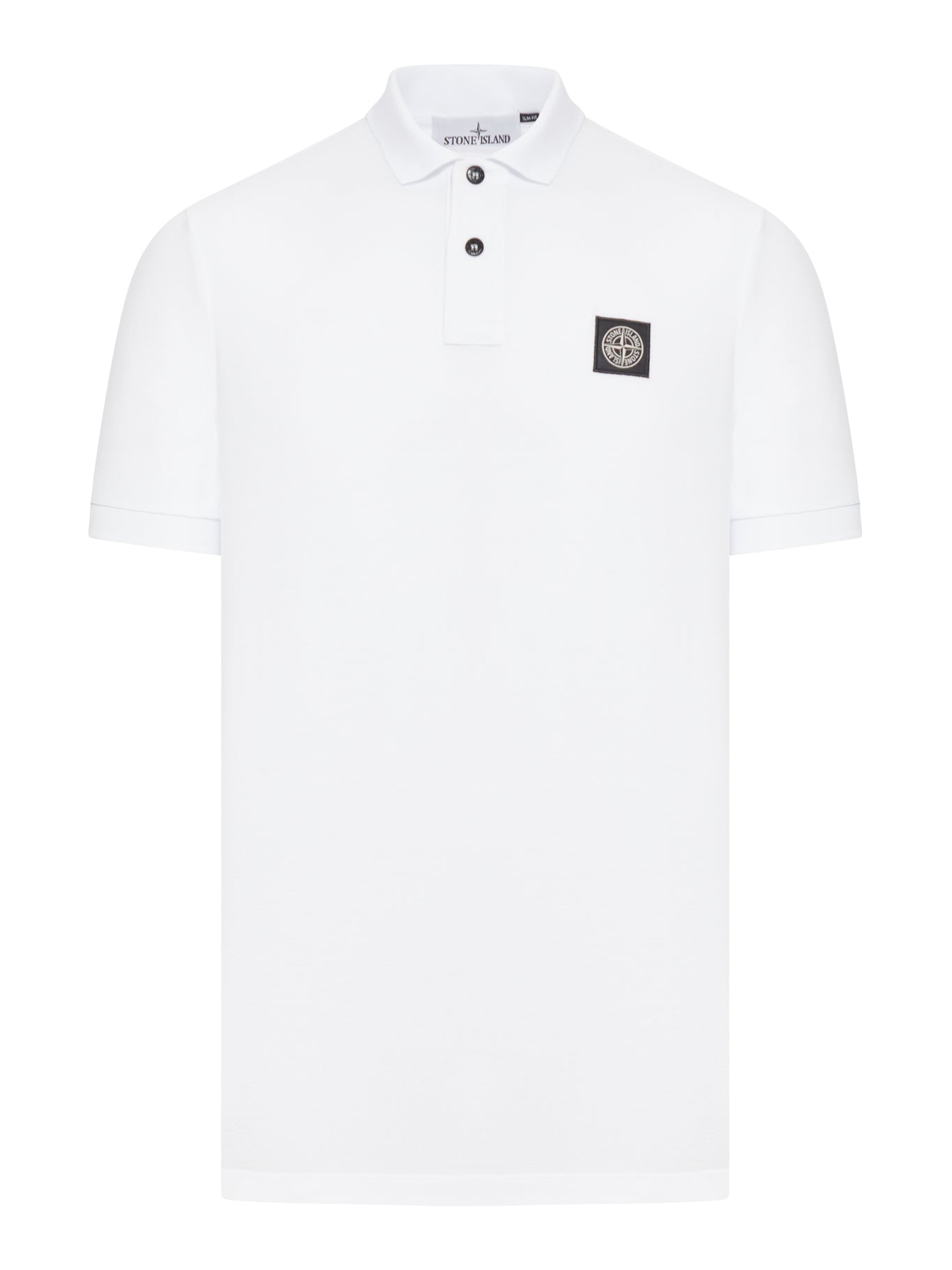 COTTON POLO WITH LOGO PATCH