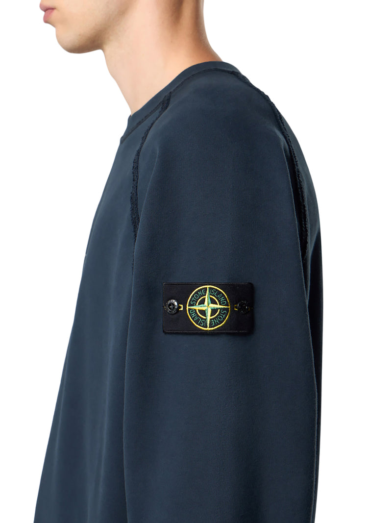 CREW NECK SWEATSHIRT IN ORGANIC BRUSHED COTTON