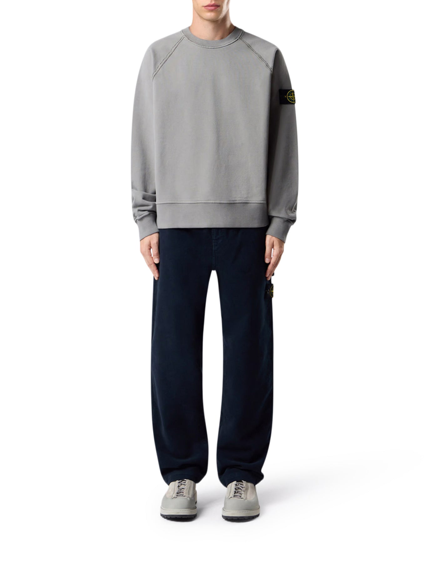 CREW NECK SWEATSHIRT IN ORGANIC BRUSHED COTTON