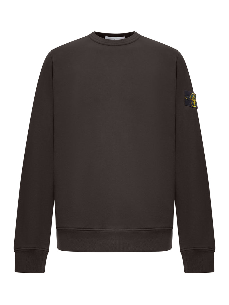 CREWNECK COTTON SWEATSHIRT WITH COMPASS LOGO