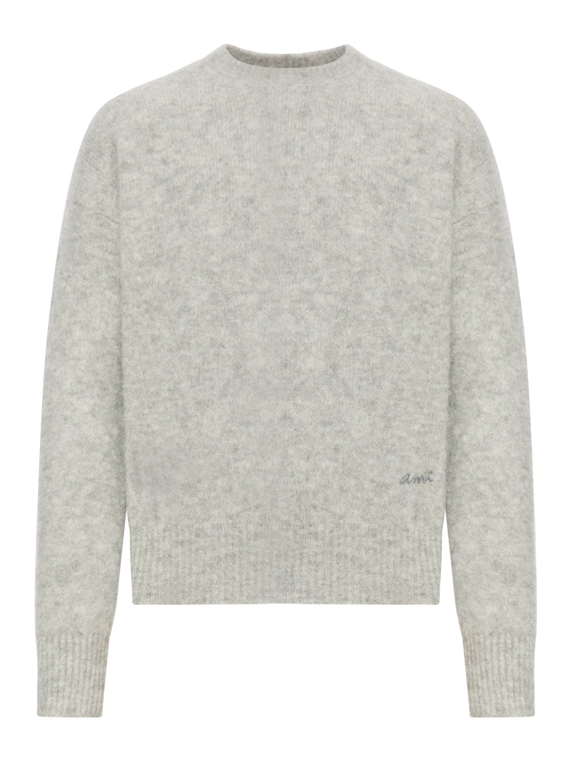 CREW NECK ALPACA WOOL SWEATER
